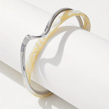 Load image into Gallery viewer, Wave Shape Cuff Bangle Bracelet