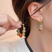 Load image into Gallery viewer, Exquisite Jade Hoop Earrings
