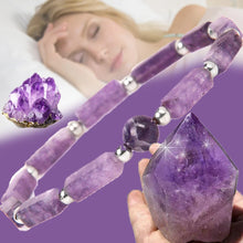 Load image into Gallery viewer, Amethyst-Body-purify-Slimming-Bracelet-Natural-Stone-Energy-Bracelets-for-Women-Weight-Loss-Bracelet-Fatigue-Relief
