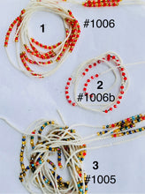 Load image into Gallery viewer, Beaded Crimson waist beads
