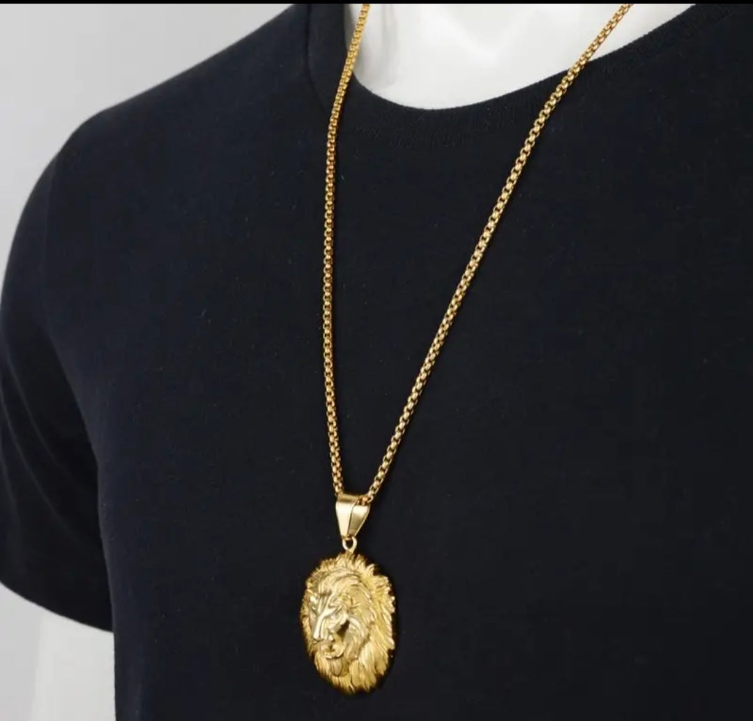 Lion head necklace – Gos-Debbie