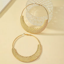 Load image into Gallery viewer, Large Hollow Round Hoop Earrings
