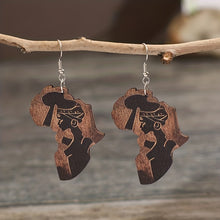 Load image into Gallery viewer, Creative African Map  Earrings
