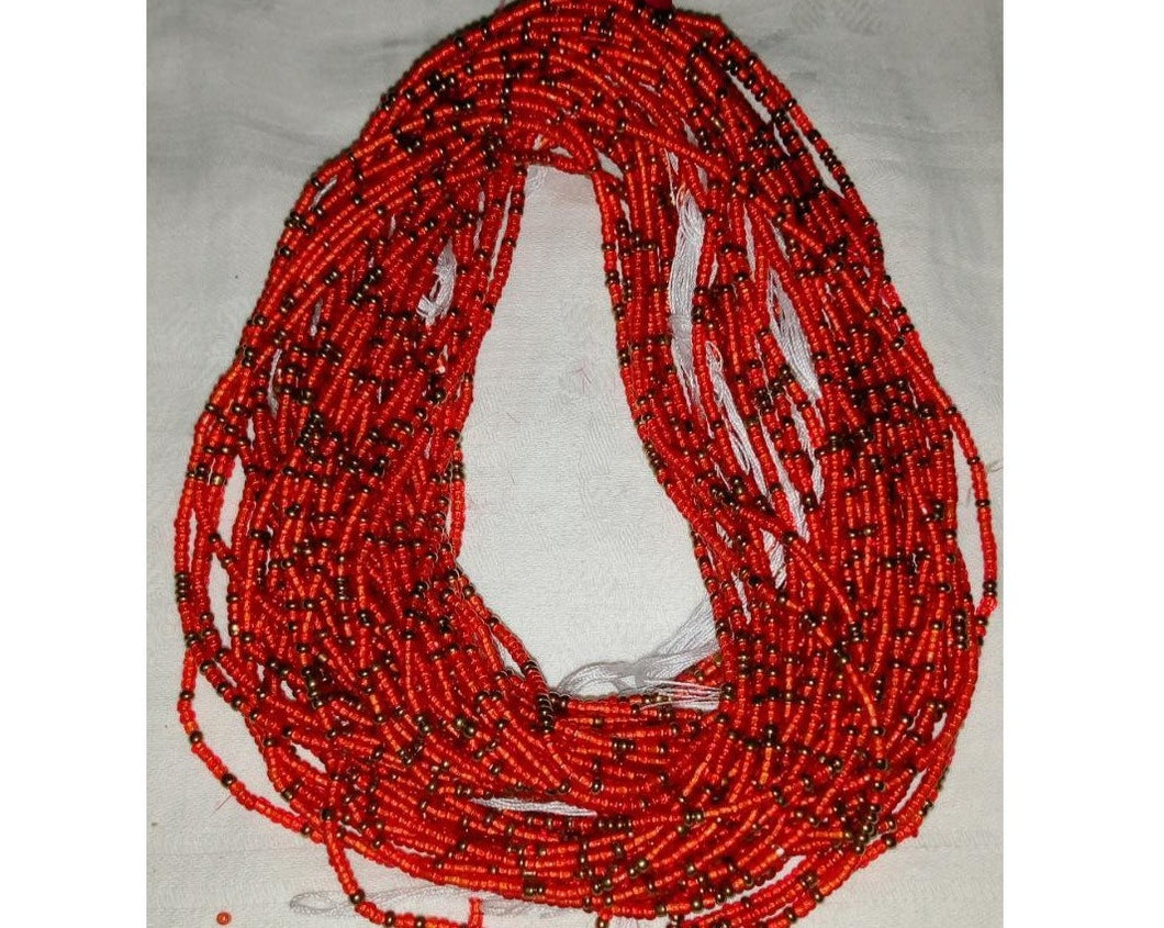 Red waist beads